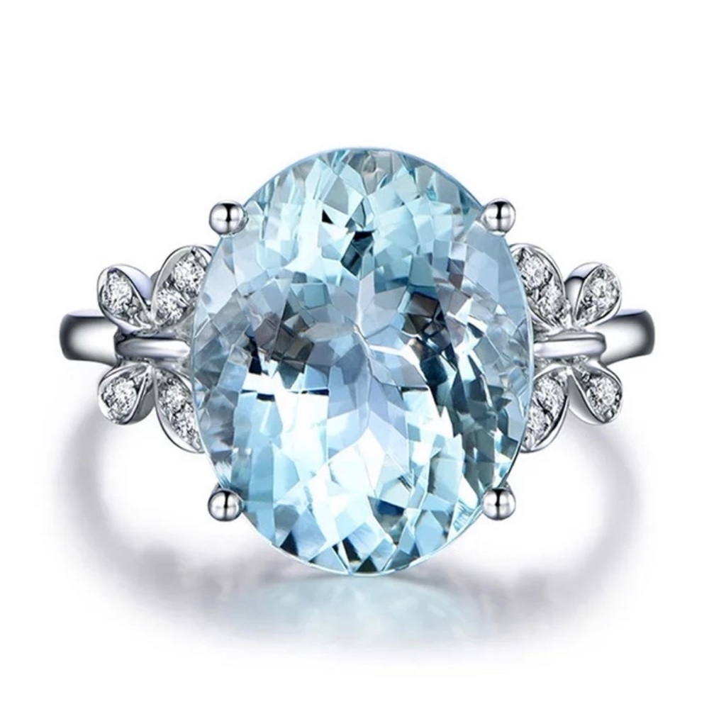 925 Sterling Silver nature gemstone ring 💍